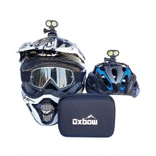 Oxbow Gear Voyager Helmet Light Kit with GoPro Mounts & Rechargeable Battery  for Mountain Biking & Dirt Biking - B07G4FQY6V